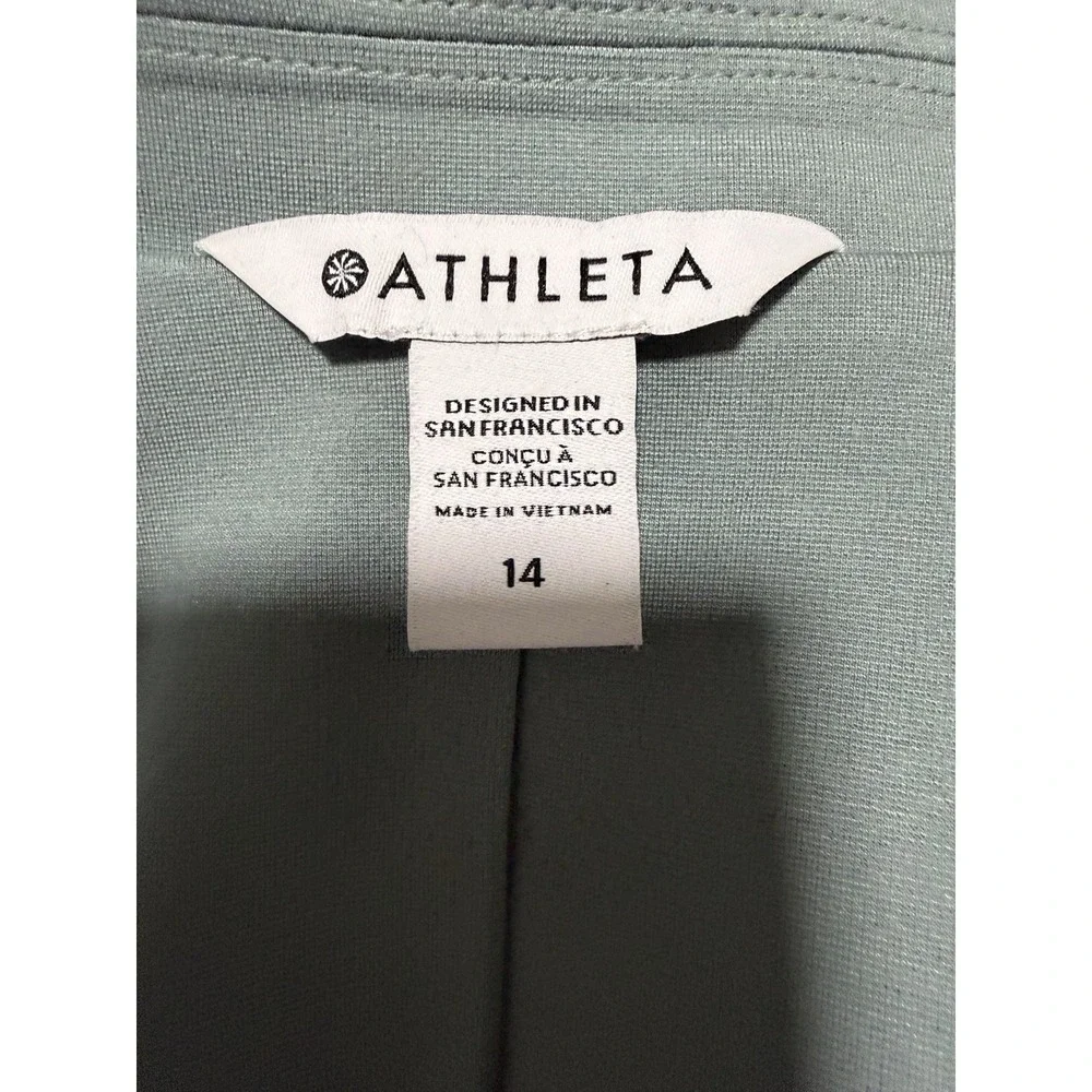 Athleta Eastbound Blazer Gray Sage Jacket Women's Size‎ 14